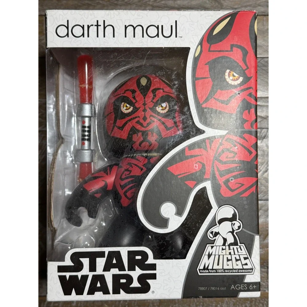 Hasbro Star Wars Mighty Muggs Vader Revan Han Maul Lot 4 Multi NIB 2008 Figures